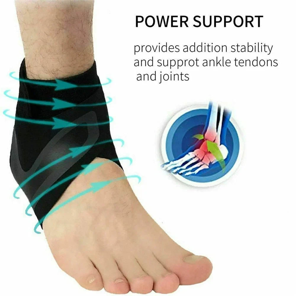 Compression Sleeve Support for Ankle with Plantar Wrap
